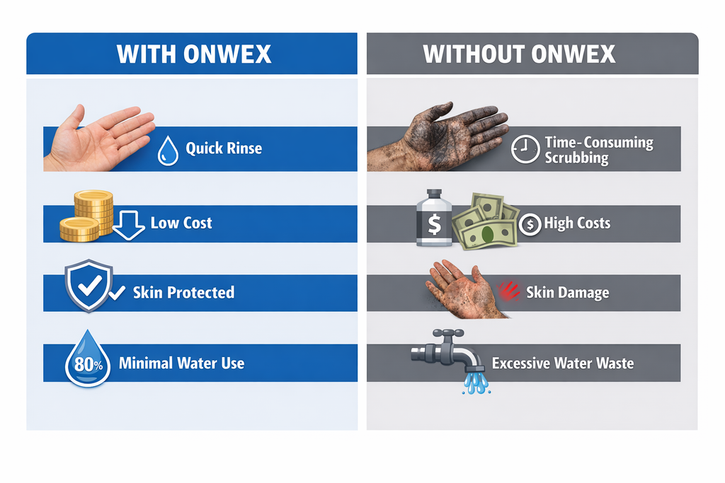 ONWEX Invisible Protective Gloves – 16 Pack (600ml Each) Bulk Deal