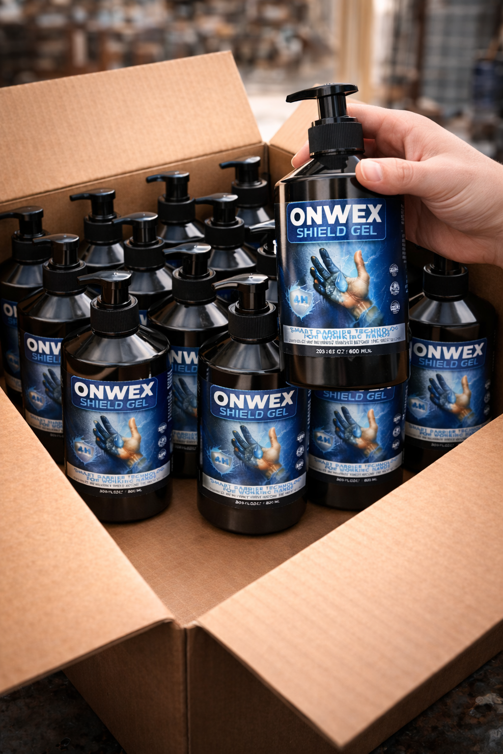 ONWEX Invisible Protective Gloves – 16 Pack (600ml Each) Bulk Deal